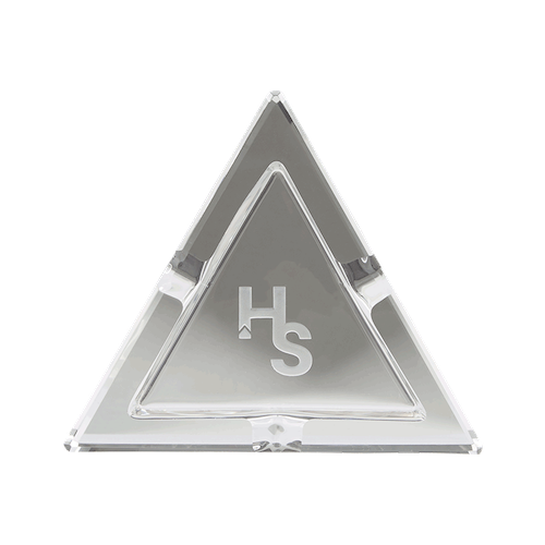 Higher Standards Crystal Ashtray