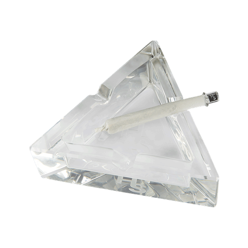 Higher Standards Crystal Ashtray