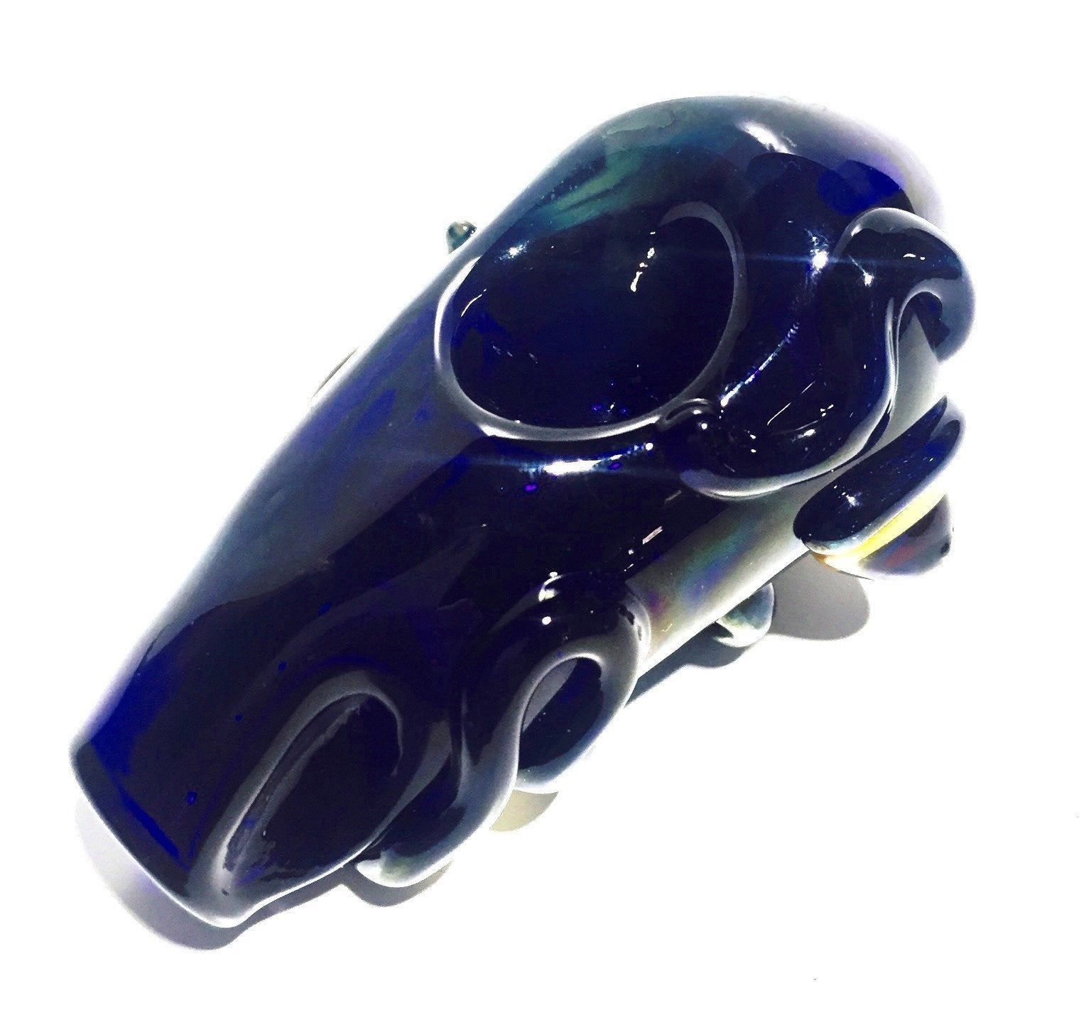 Handmade Tiki Glass Pipe (4")