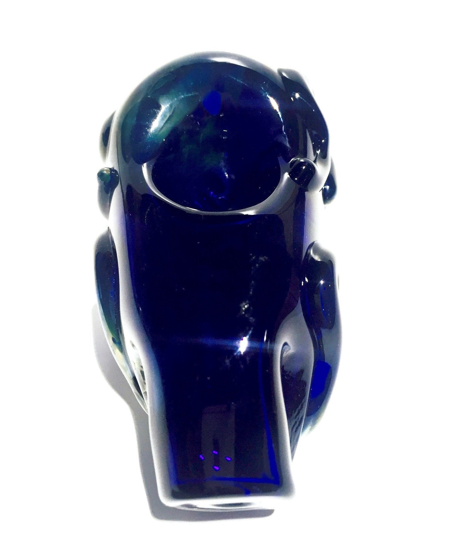 Handmade Tiki Glass Pipe (4")