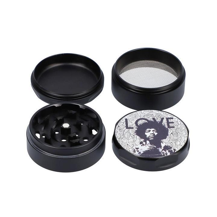 Rock Legends Jimi 55mm 3 Stage Grinder - Various Designs - (1 Count)