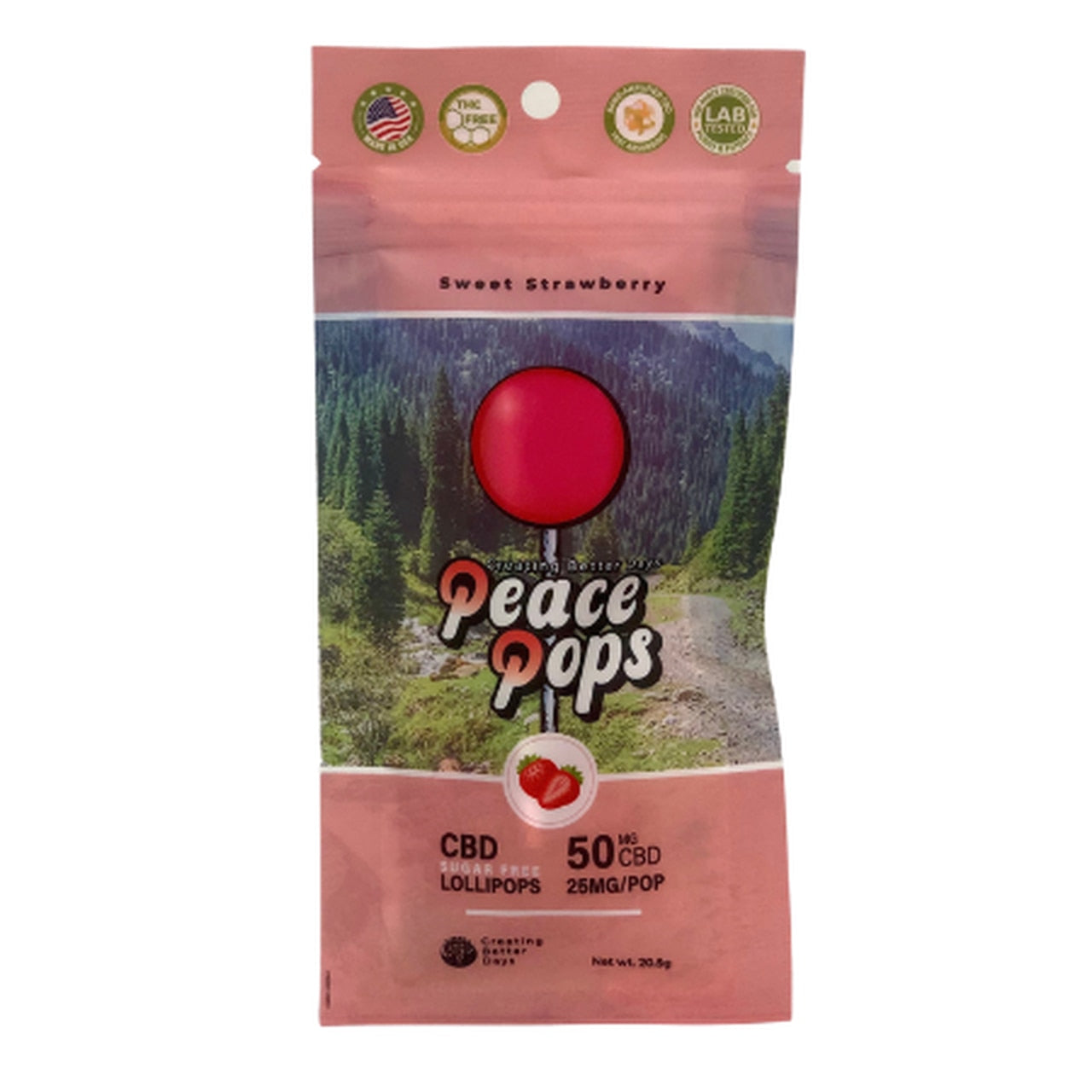 Creating Better Days 2 Pack 50mg CBD Lollipops