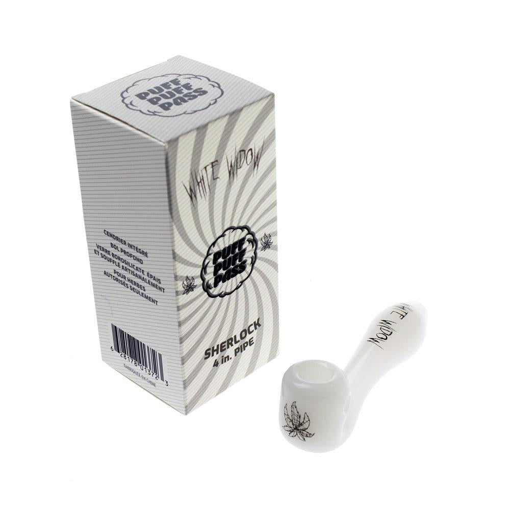 Puff Puff Pass Strain Sherlock Hand Pipes - Various Strain - 1 Count